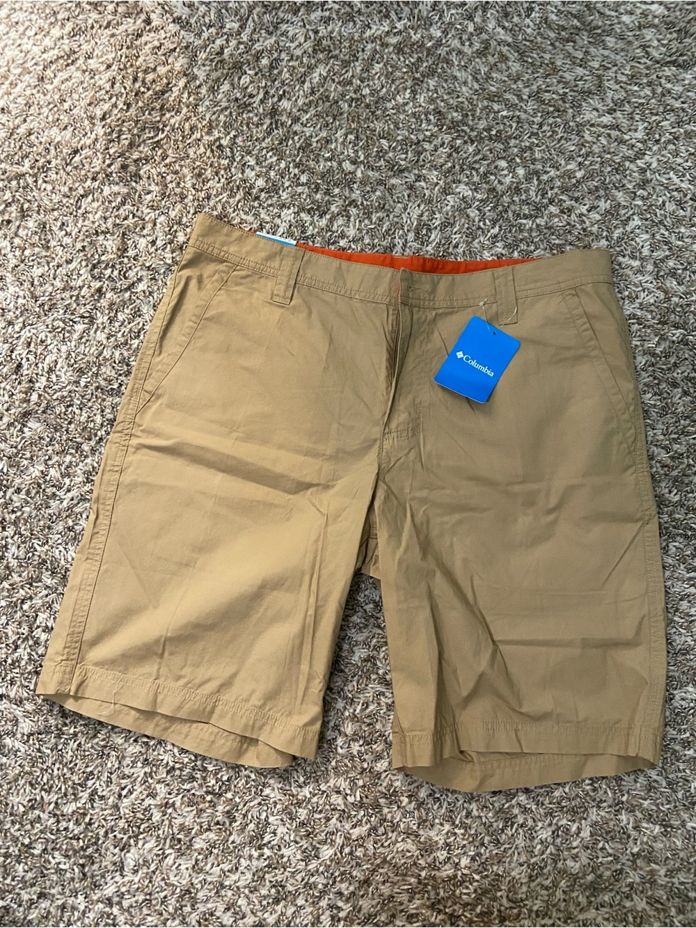 Columbia Men’s Khaki Flat Front Shorts